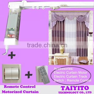 TAIYITO ZIGBEE smart home automation remote control electric curtain/electric curtian track/electric curtain rod