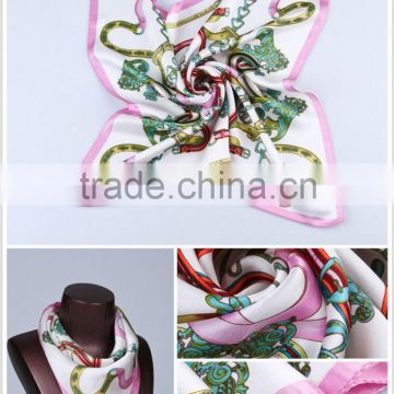 100% silk large flower necklace, pashmina shawl