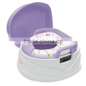 PM2398 4 in 1 Deluxe Soft Seat Potty Trainer and Stepstool - Seat with Handle
