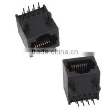 Single-port RJ45 PCB Jack with 10Pin