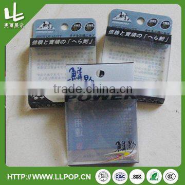 Coated clear PVC hard plastic packing box