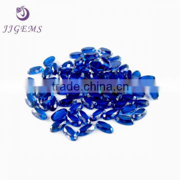 Hot Sale Deap Blue Oval Synthetic Spinel Loose Gemstone