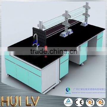 Chemical resistance durable cold rolled steel chemistry laboratory equipment bench furniture
