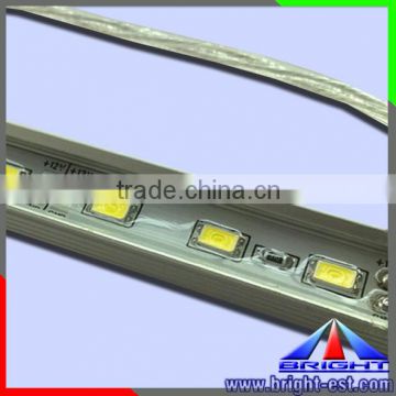 Aluminum case epoxy glue waterproof SMD5630 led bar light, DC12V 4.8W 60PCS/M slim white led rigid bar light