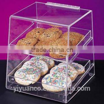 clear acrylic bread box/acrylic box candy/acrylic candy dispenser box