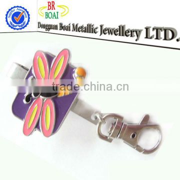 fashion zinc alloy enamel keyfinder keychain