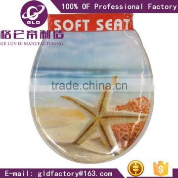 GLD China wholesale market agents clear toilet seat/soft seat toilet /toilet lid high quality for toilet WC