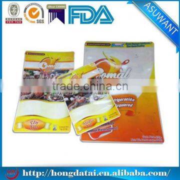 custom size three side seal plastic bag with round corner for soup seasoning
