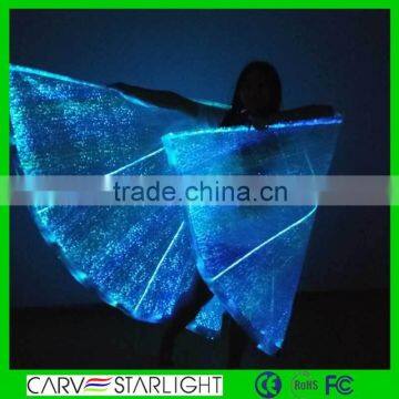 2015 plus size carnival costume fiber optical luminous wings