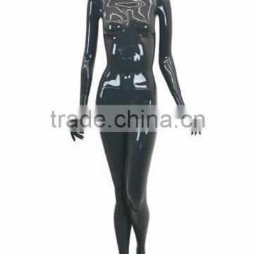 high glossy black headless female mannequins