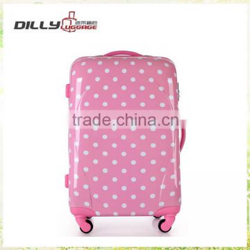 pc hard shell trolley luggage set for travel, trolley case set