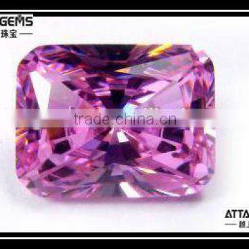 princess cut square shape amethyst zirconia