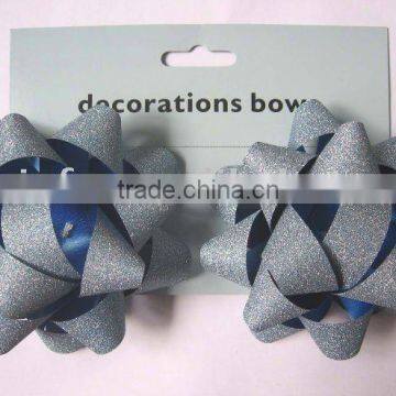 Glitter ribbon star bow