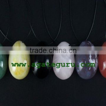Mixed Yoni Egg Semi Precious Stone Egg Pendant for Necklace : Wholesaler Manufacturer