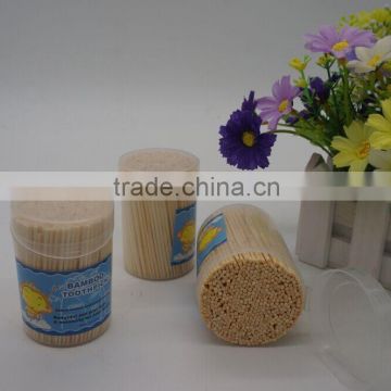 100% natural bamboo toothpick with round holder