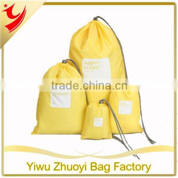 Promotional 190T Polyester Storage Drawstring Bags in Bright Color