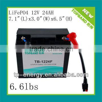 12V 24Ah lithium rechargeable battery pack replacing of SLA battery