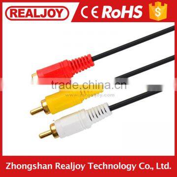 3 RCA to 3 RCA male to male 3m 3.5mm audio and video cable