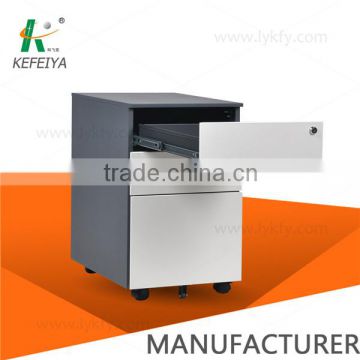 KEFEIYA 2014 new product side-entry 3 drawer metal mobile pedestal
