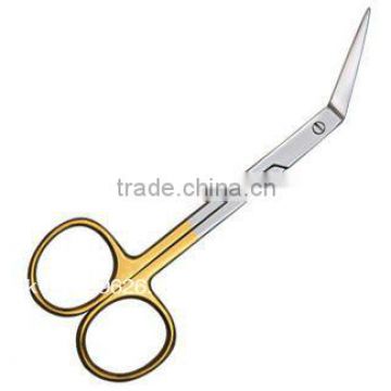 Cuticle Scissors curved Gold