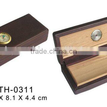 newly design leather cigar packing box wholesale cigar gift set
