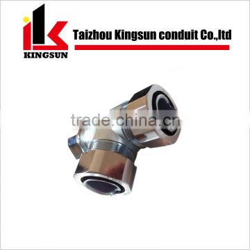 Flexible 3 way stainless steel 90 degree elbow