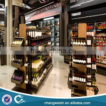 wine display rack/rack display for supermarket