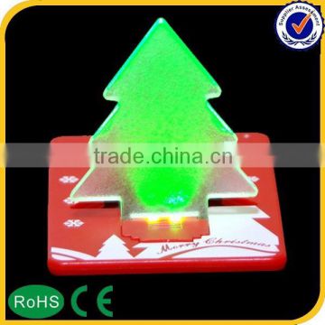 2015 Hot greeting card led light for special christmas day