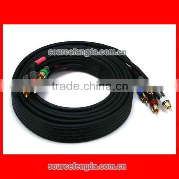 component coaxial 5 RCA to 5 RCA video and audio cable