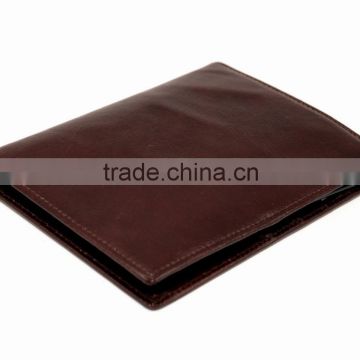 COW LEATHER Executive Boarding Pass and passport Currency Wallet case