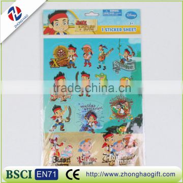 Custom cartoon figure bubbles Sticker book