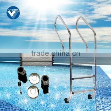 swimming pool adjustable step ladder