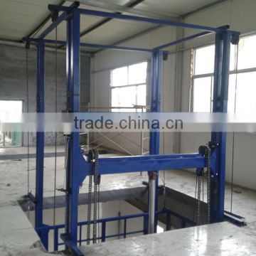 5t capacity hydraulic electric vertical cargo lift table from China