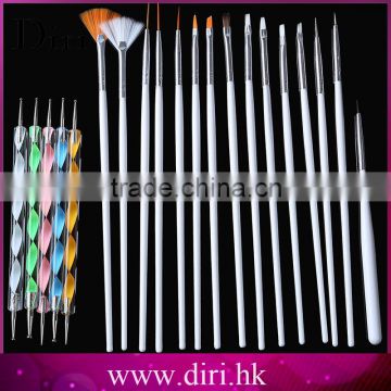 20pcs/set Art Design Painting Tool Pen Polish Brush Set Kit Professional Nail Brushes