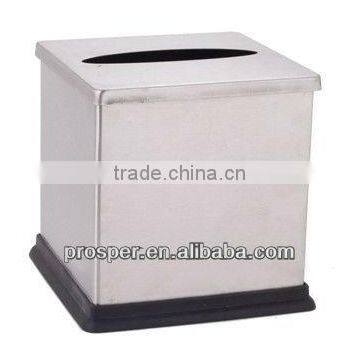 square stainless steel tissue box