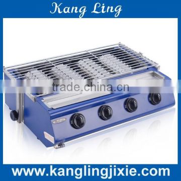 4 small heads Environmental Gas Barbecue Grill