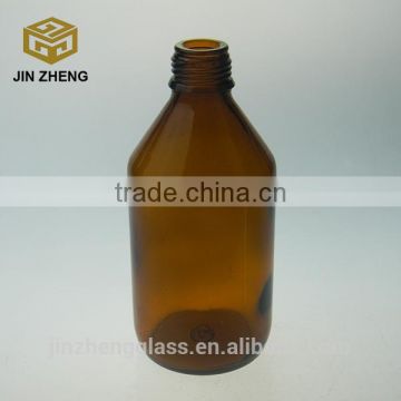 China Suppliar 500ml 17.5oz Amber Glass Reagent Bottle With Screw Cap