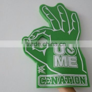 green sponge Foam Hand gloves