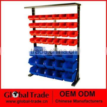 Half Bulk Bin Storage Rack.Plastic Wall Mounted Storage Bins Rack Board Bin.T0011