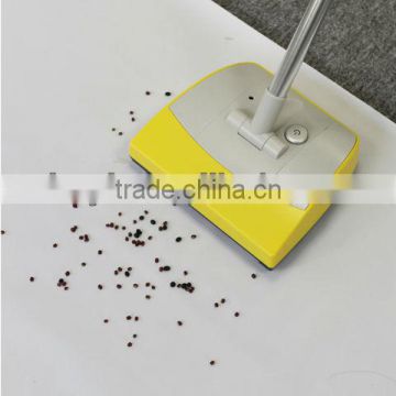 Rechargeable double wheel sweeper, Electric floor sweeper, cordless carpet cleaner, telescopic floor and carpet sweeper