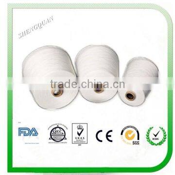 High tenacity raw white 100% spun polyester bag closing sewing thread