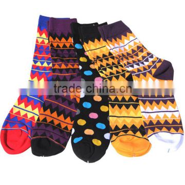 Men Custom luxury rich combed cotton dress socks happy socks