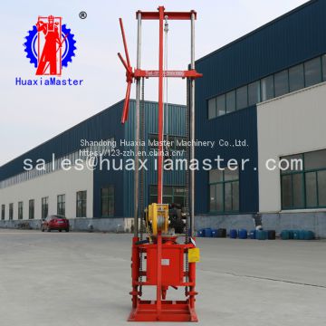 QZ-2CS winch type gasoline engine sampling drilling rig convenient to carry the drill