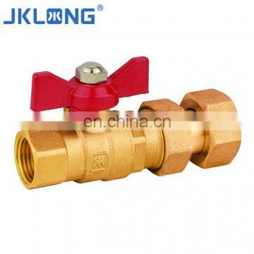 drain cock brass ball valve full port brass ball valve with expansion joint for water meter