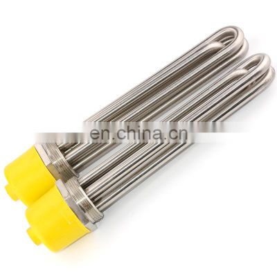 Electric flange water heating boiler tube concentric tube heat exchanger dual wall heat shrink tube