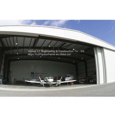 LF prefabricated metal building custom steel aircraft hangar