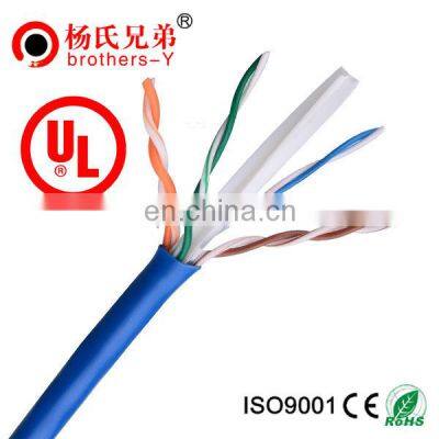 Pull box of 305m best quality UTP CCA/BU/CCU colored cat6 network cable