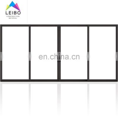 Guangdong glass aluminum garage door heavy balcony door aluminum alloy double tempered glass sliding door