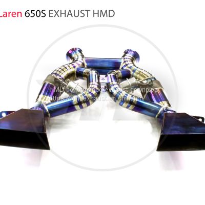 Titanium alloy exhaust exhaust manifold Downpipe is suitable for McLaren 650S auto modification parts valve whatsapp008613189999301