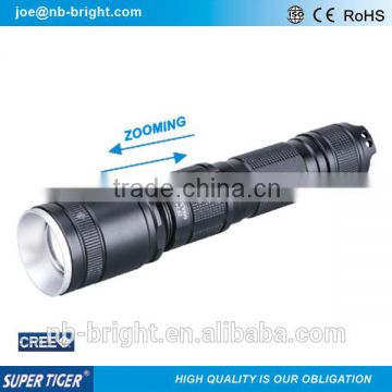 600 lumens focus adjustment USB rechargeable led torch flashlight